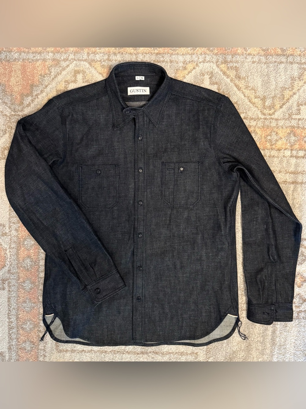 Gustin Okayama Standard Workshirt - Tonal Threading XL Classic Fit #192/#75